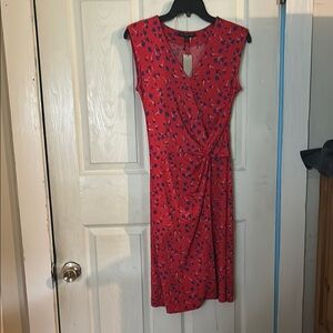 Banana Republic Red Blue Sheath Cocktail Dress